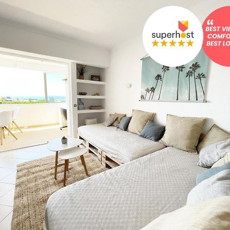 Panoramic Seaview - 2 Bedroom, Main Ave, 15 Min Walk Beach, Workspace Albufeira Extérieur photo