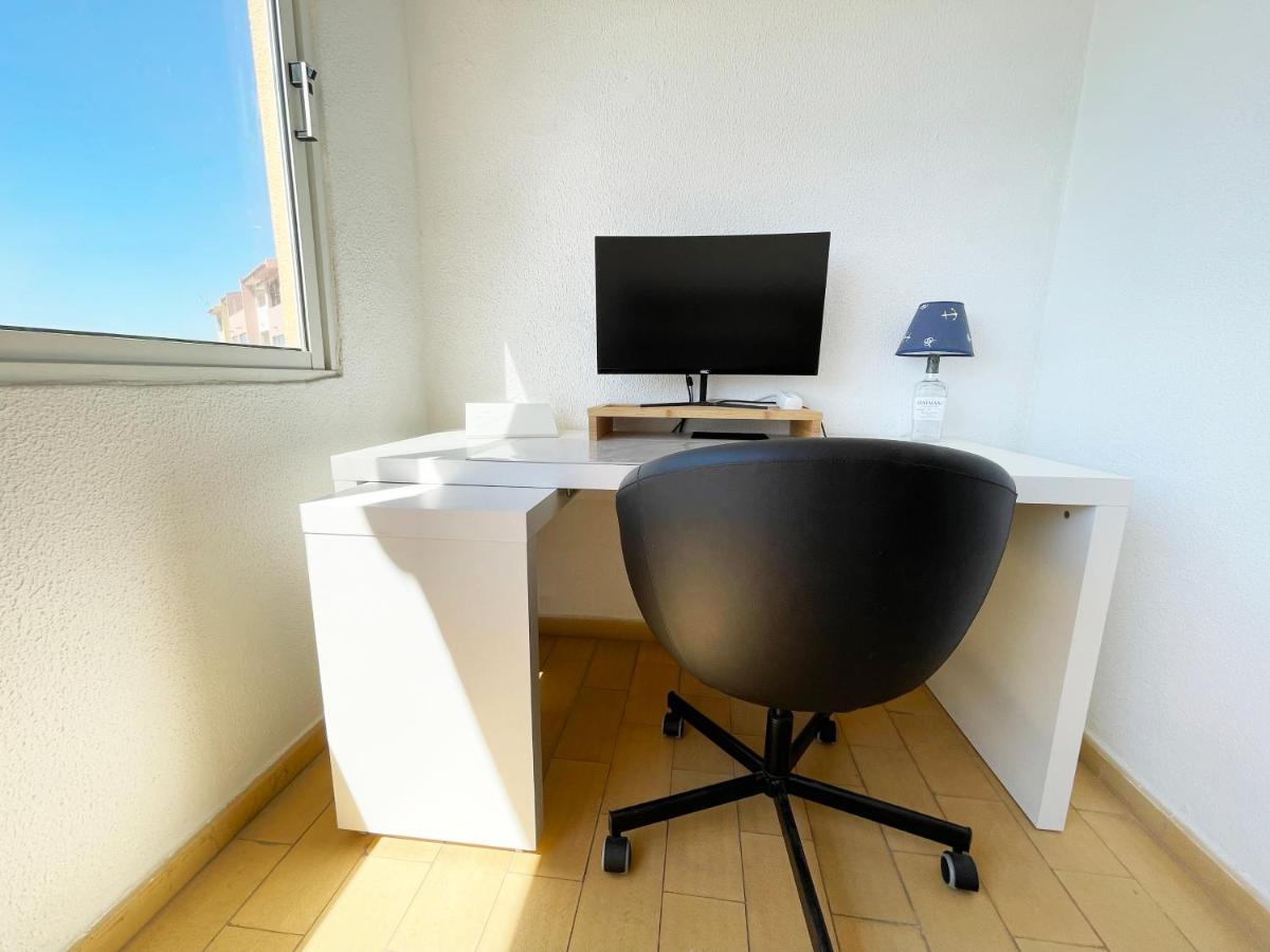 Panoramic Seaview - 2 Bedroom, Main Ave, 15 Min Walk Beach, Workspace Albufeira Extérieur photo