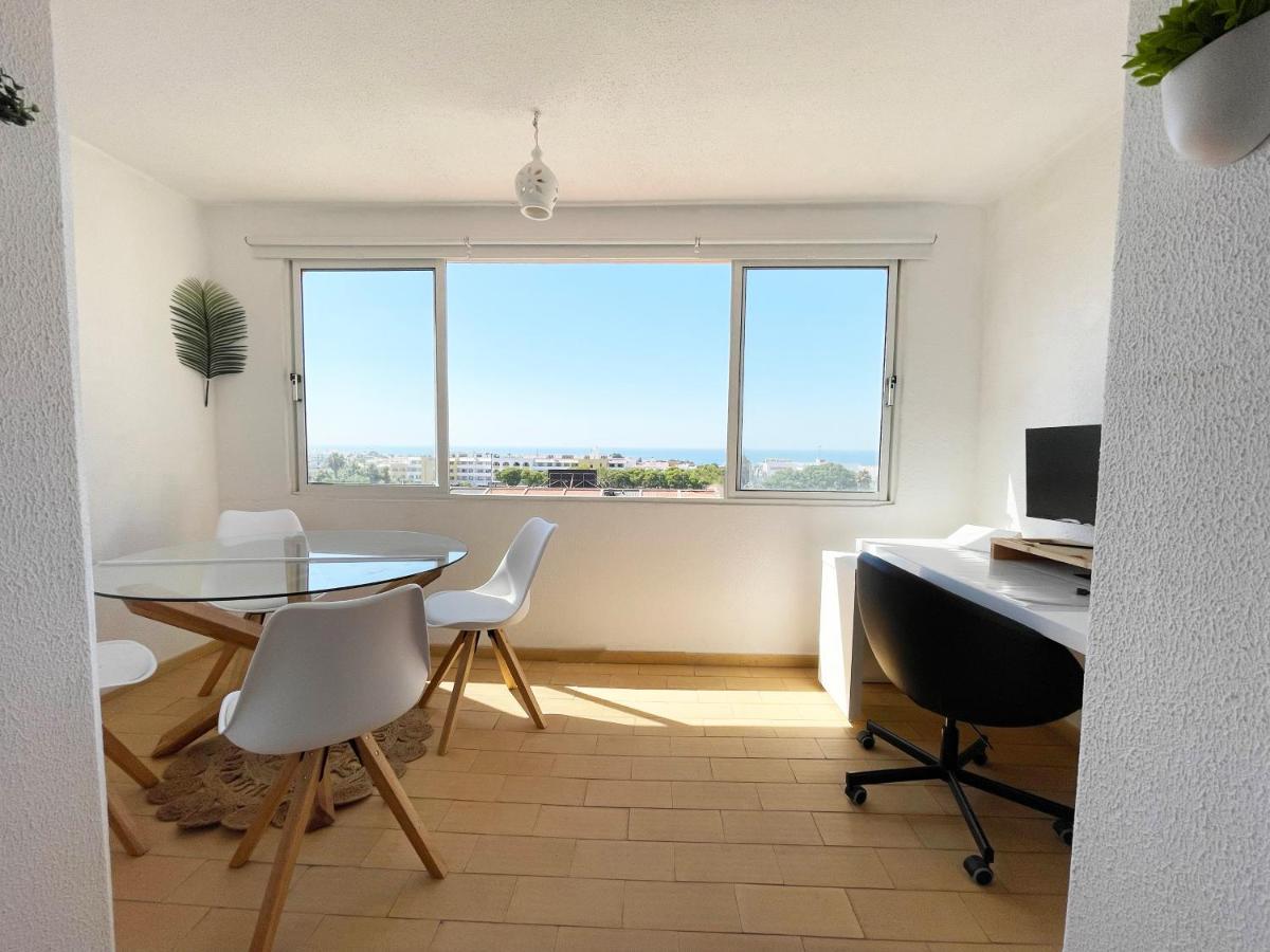 Panoramic Seaview - 2 Bedroom, Main Ave, 15 Min Walk Beach, Workspace Albufeira Extérieur photo